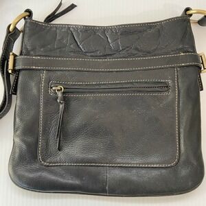 Clarks Black Leather Crossbody Shoulder Bag Purse